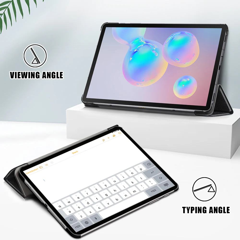 CVR-SS-T720 | Samsung Galaxy Tab S5e T720 T725 | Smart Folio Case with Tri-Fold Stand & PU Leather Cover - Image 4