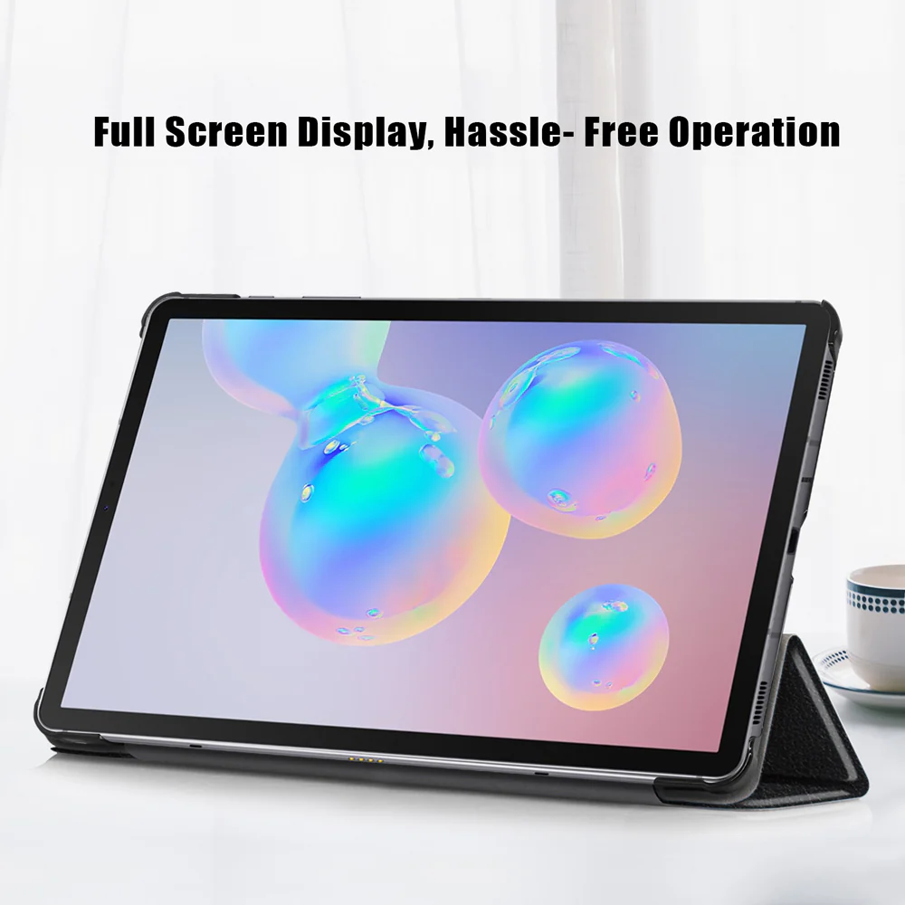 CVR-SS-T720 | Samsung Galaxy Tab S5e T720 T725 | Smart Folio Case with Tri-Fold Stand & PU Leather Cover - Image 5
