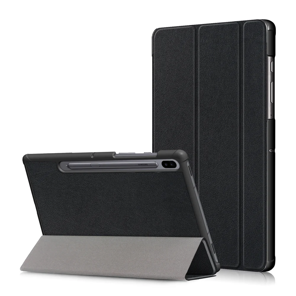 CVR-SS-T860 | Samsung Galaxy Tab S6 T860 T865 | Smart Folio Case with Tri-Fold Stand & PU Leather Cover