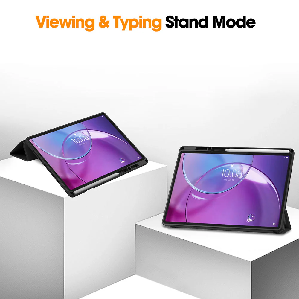 CVR-SS-TB390 | Lenovo Idea Tab Pro (Gen 2) TB390 | Smart Folio Case with Tri-Fold Stand & PU Leather Cover - Image 3