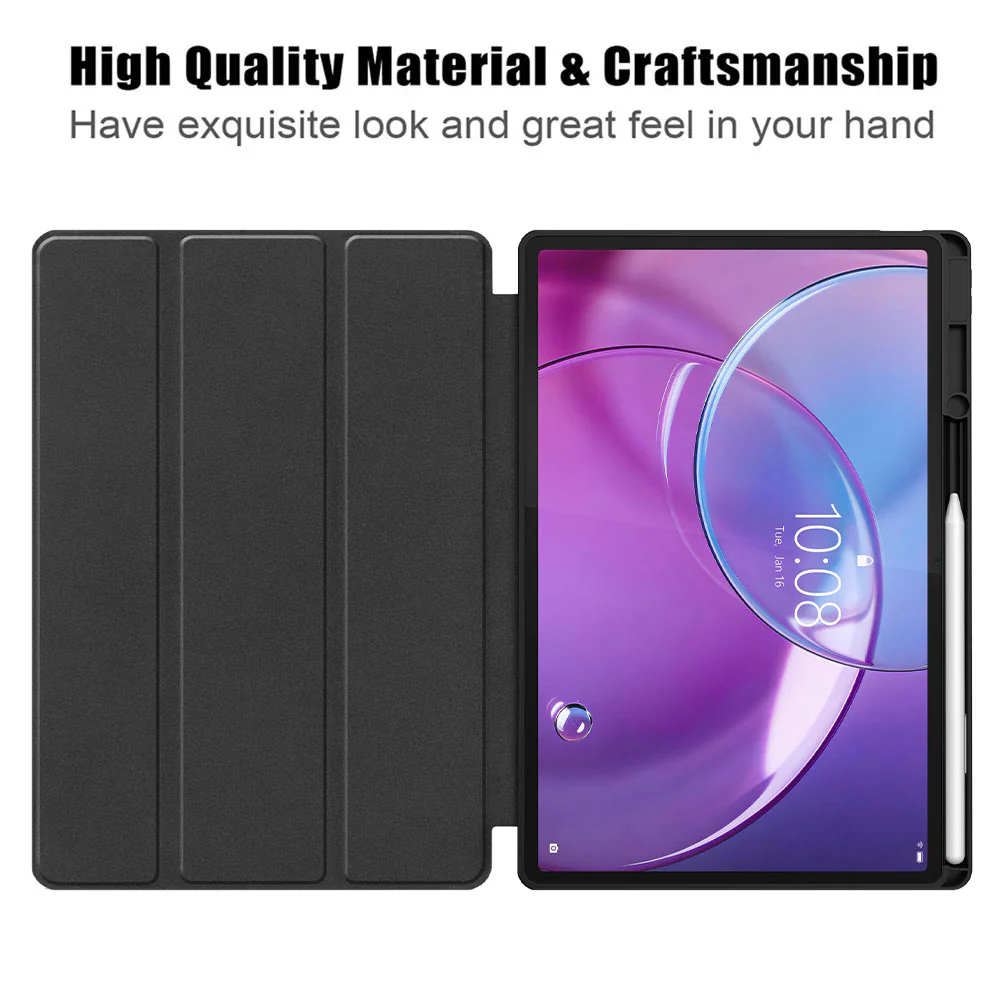 CVR-SS-TB390 | Lenovo Idea Tab Pro (Gen 2) TB390 | Smart Folio Case with Tri-Fold Stand & PU Leather Cover - Image 4