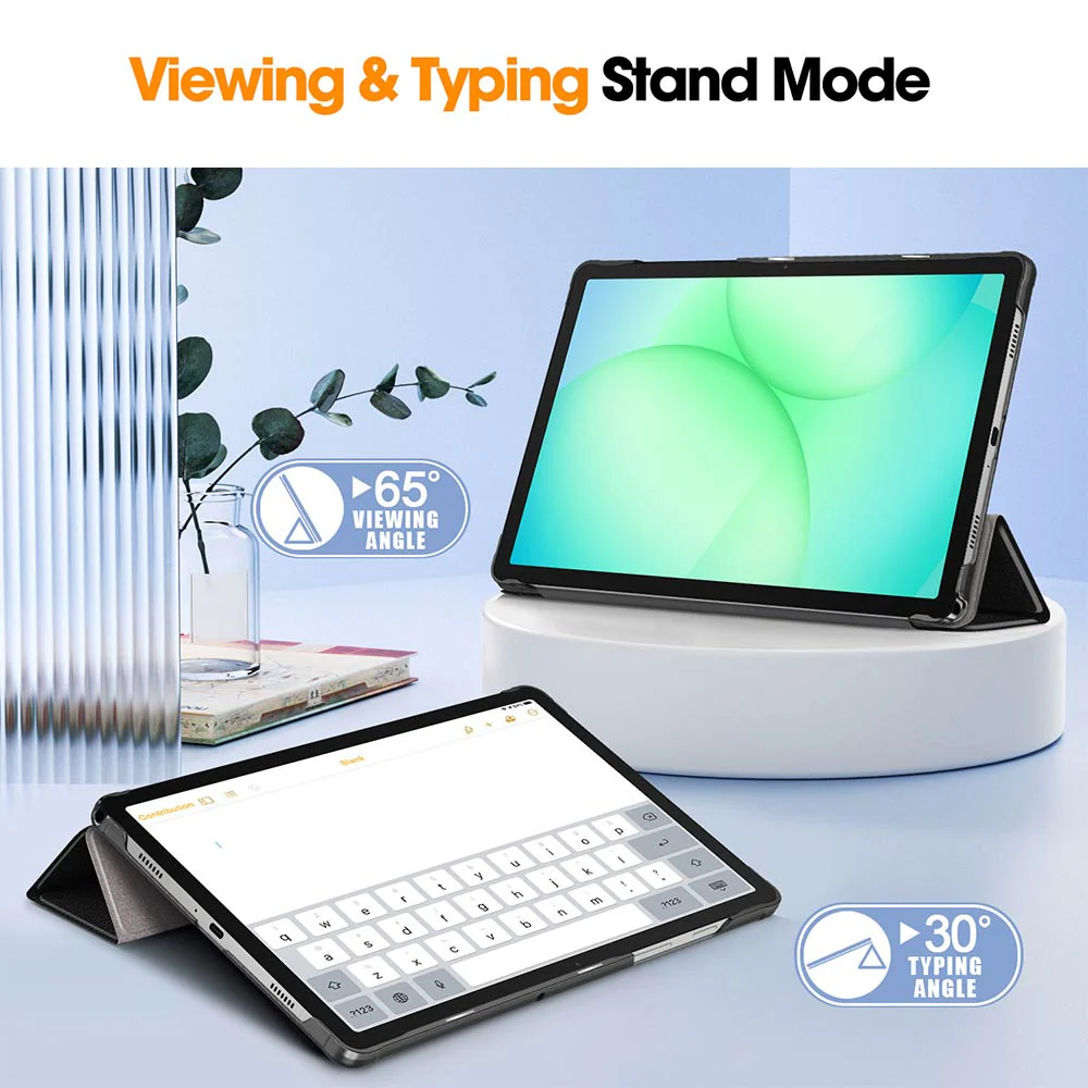 CVR-SS-X230 | Samsung Galaxy Tab A11+ A11 Plus ( 11" ) SM-X230 / SM-X235 / SM-X236 / SM-X238 | Smart Folio Case with Tri-Fold Stand & PU Leather Cover - Image 3