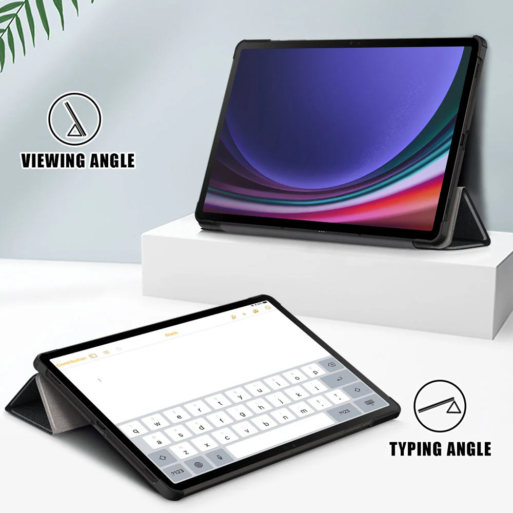 CVR-SS-X710 | Samsung Galaxy Tab S10 FE SM-X520 X526 X528 / S10 Lite SM-X400 X406 | Smart Folio Case with Tri-Fold Stand & PU Leather Cover - Image 3