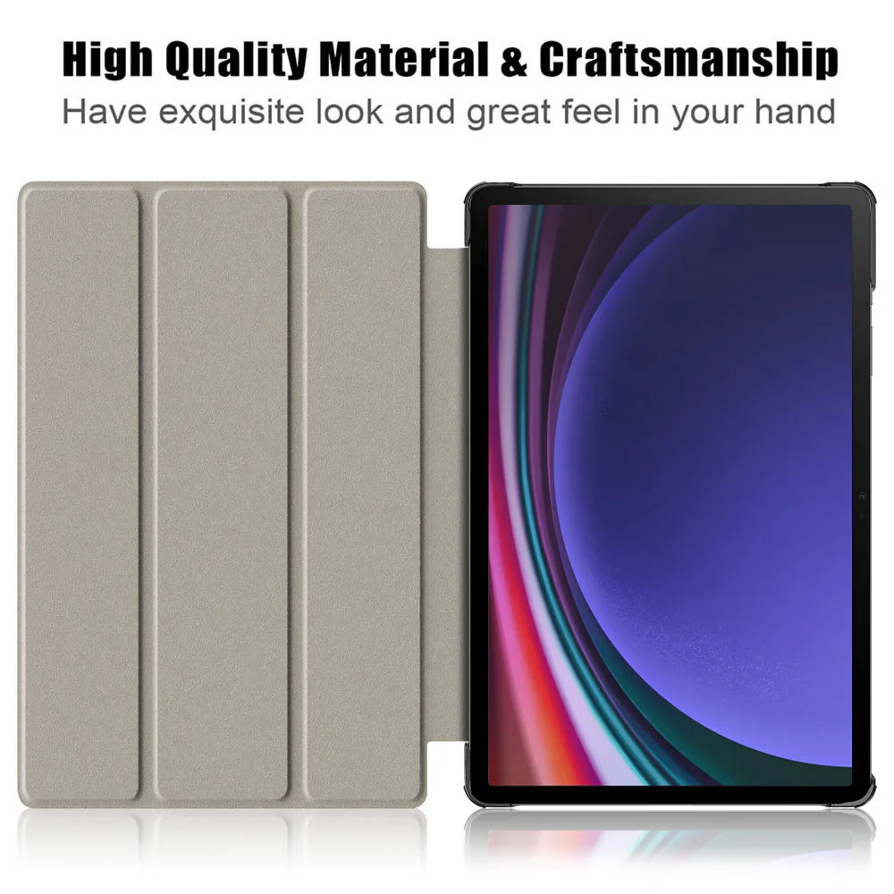 CVR-SS-X710 | Samsung Galaxy Tab S10 FE SM-X520 X526 X528 / S10 Lite SM-X400 X406 | Smart Folio Case with Tri-Fold Stand & PU Leather Cover - Image 5