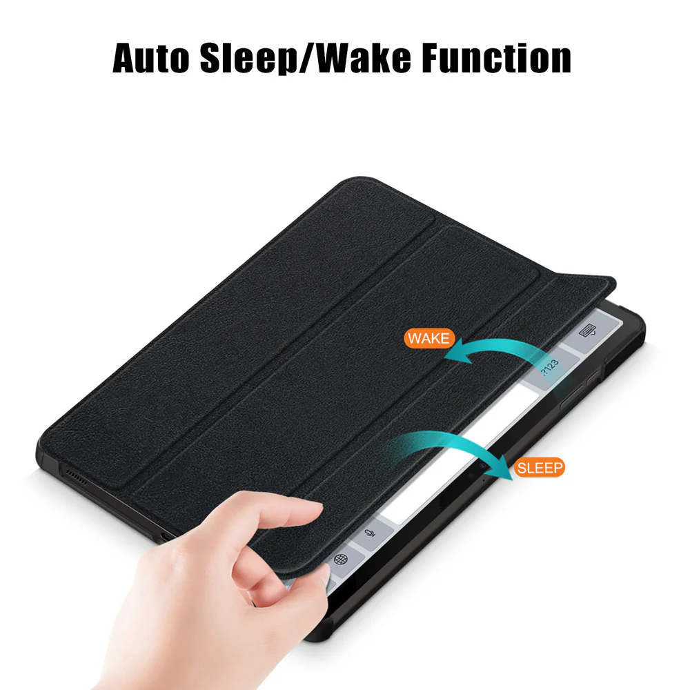 CVR-SS-X710 | Samsung Galaxy Tab S10 FE SM-X520 X526 X528 / S10 Lite SM-X400 X406 | Smart Folio Case with Tri-Fold Stand & PU Leather Cover - Image 6