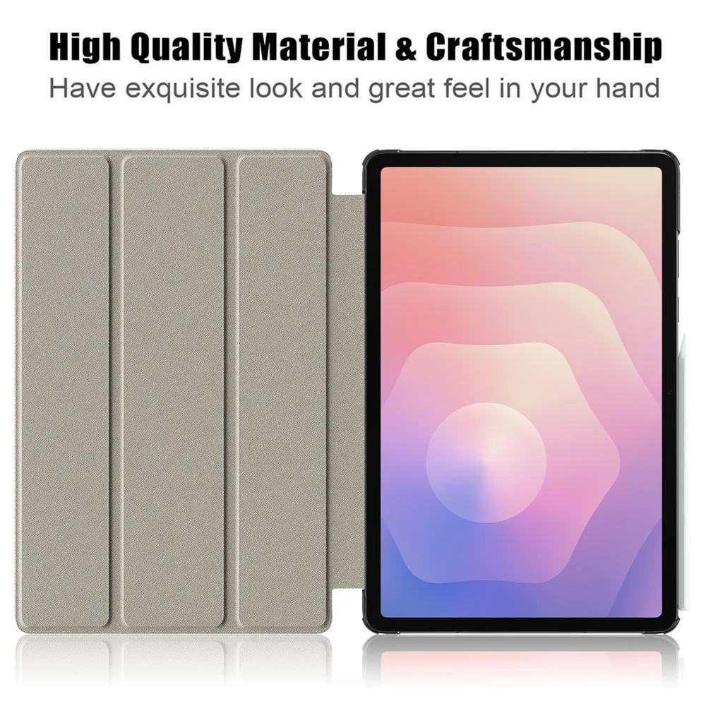 CVR-SS-X730 | Samsung Galaxy Tab S11 SM-X730 / X736 / X738 | Smart Folio Case with Tri-Fold Stand & PU Leather Cover - Image 5