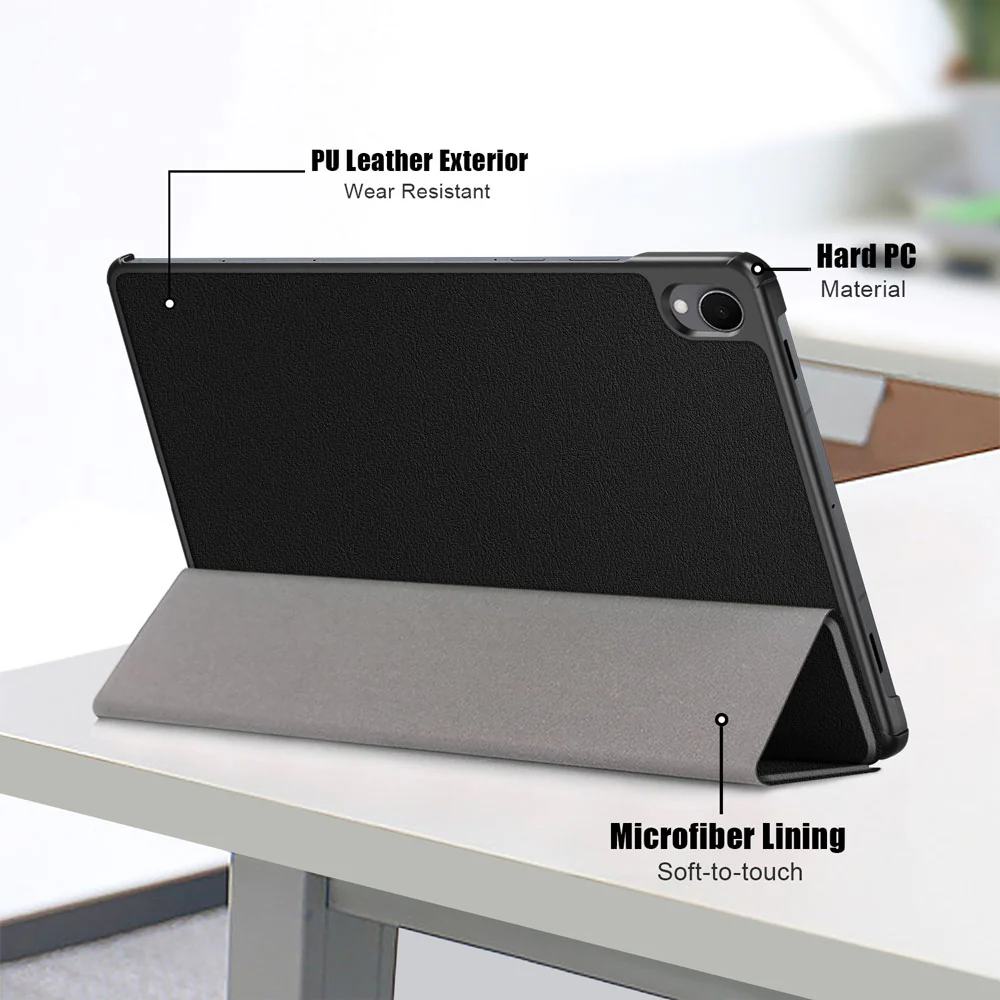 CVR-SS-X730 | Samsung Galaxy Tab S11 SM-X730 / X736 / X738 | Smart Folio Case with Tri-Fold Stand & PU Leather Cover - Image 7