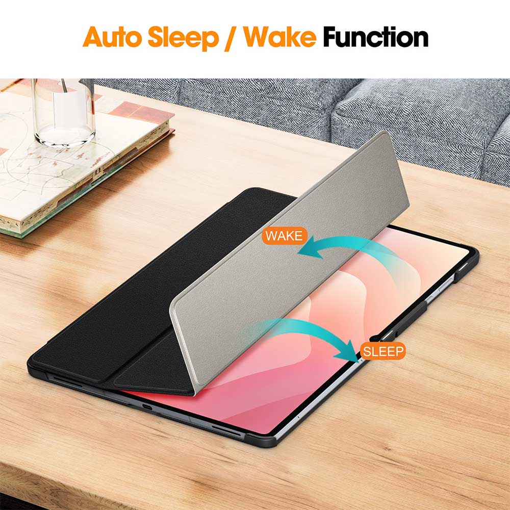 CVR-SS-X930 | Samsung Galaxy Tab S11 Ultra SM-X930 / X936 | Smart Folio Case with Tri-Fold Stand & PU Leather Cover - Image 2