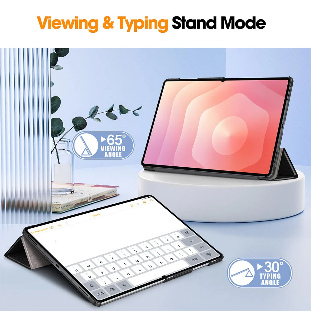CVR-SS-X930 | Samsung Galaxy Tab S11 Ultra SM-X930 / X936 | Smart Folio Case with Tri-Fold Stand & PU Leather Cover - Image 3