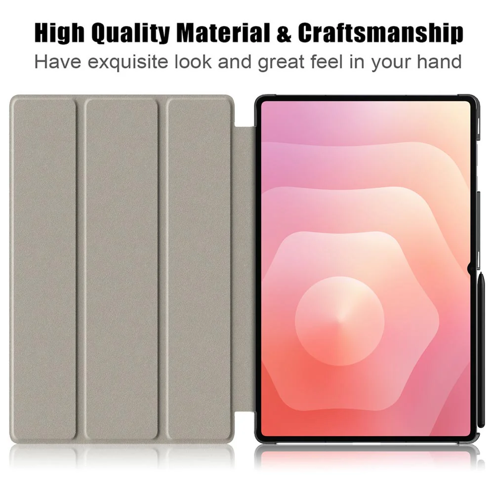 CVR-SS-X930 | Samsung Galaxy Tab S11 Ultra SM-X930 / X936 | Smart Folio Case with Tri-Fold Stand & PU Leather Cover - Image 5