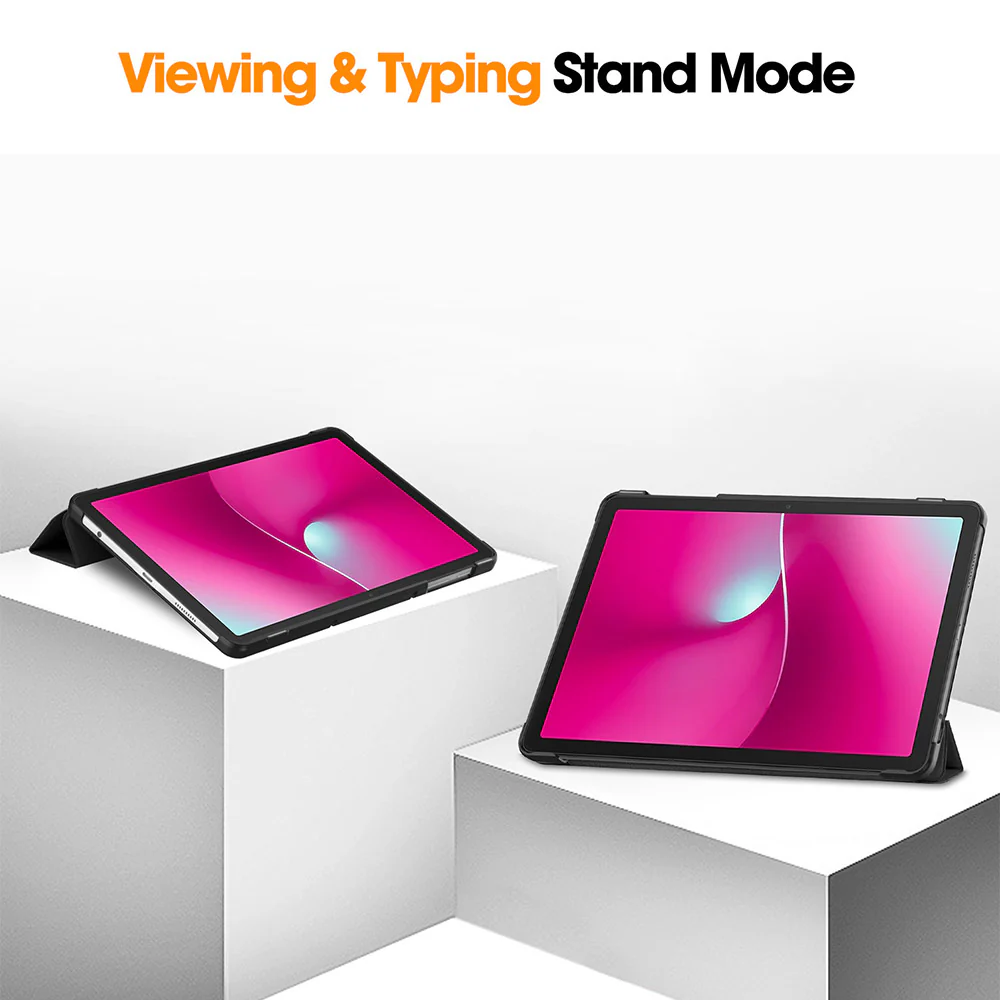 CVR-TMO-TAB2 | T-Mobile REVVL Tab 2 | Smart Folio Case with Tri-Fold Stand & PU Leather Cover - Image 3