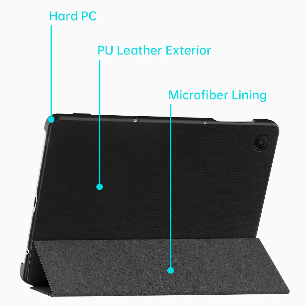 CVR-TMO-TAB2 | T-Mobile REVVL Tab 2 | Smart Folio Case with Tri-Fold Stand & PU Leather Cover - Image 7