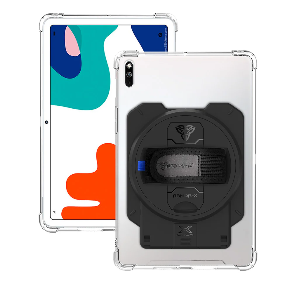 DAN-HW-MTP_BAH3 | Huawei MatePad 10.4 BAH3-W09 / BAH3-AL00 | Ultra Slim 4 Corner Anti-Impact Tablet Case With X-DOCK Modular Eco-System