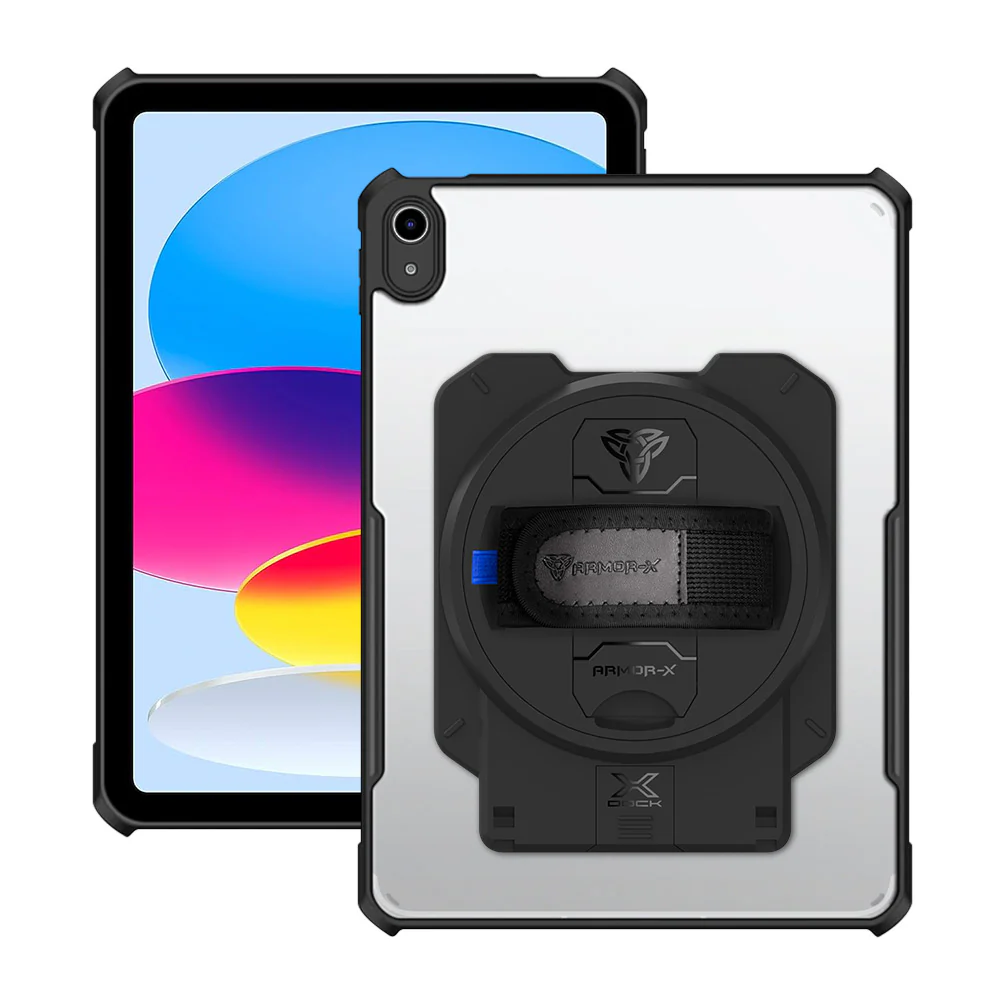 DAN-iPad-N5 | iPad 11-Inch (11th Gen / A16) | Ultra Slim 4 Corner Anti-Impact Tablet Case With X-DOCK Modular Eco-System