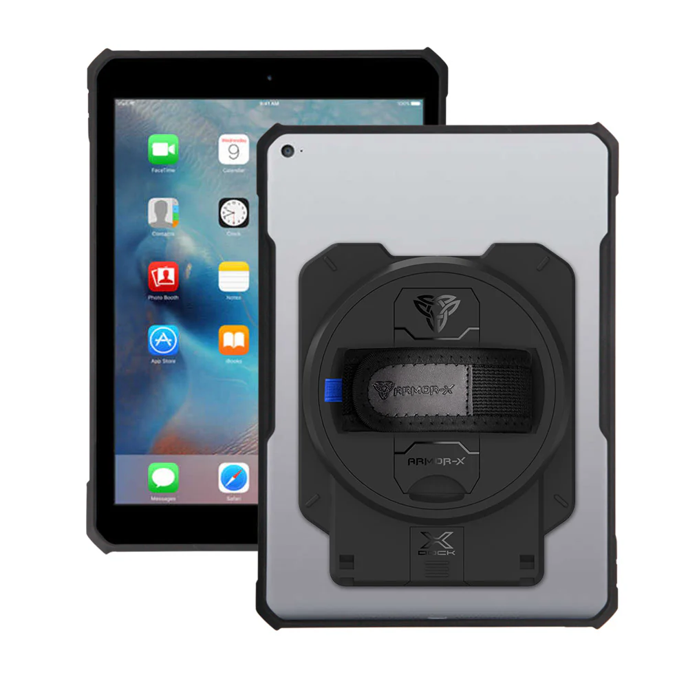 DAN-iPad-PR1 | iPad Air 2 | Ultra Slim 4 Corner Anti-Impact Tablet Case With X-DOCK Modular Eco-System