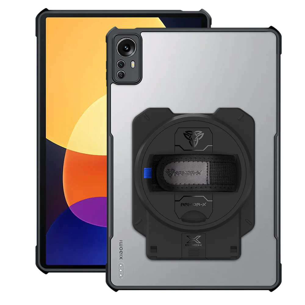 DAN-Mi-PAD5P | Xiaomi Mi Pad 5 Pro 12.4" | Ultra Slim 4 Corner Anti-Impact Tablet Case With X-DOCK Modular Eco-System