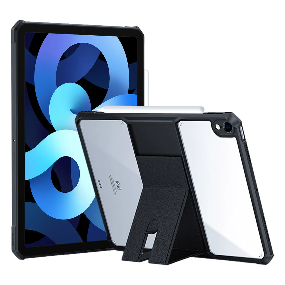 DKN-iPad-A4 | iPad Air 4 2020 / iPad Air 5 2022 | Ultra Slim 4 Corner Shockproof Case With Magnetic Kick-stand Supports Apple Pencil 2 Wireless Charging