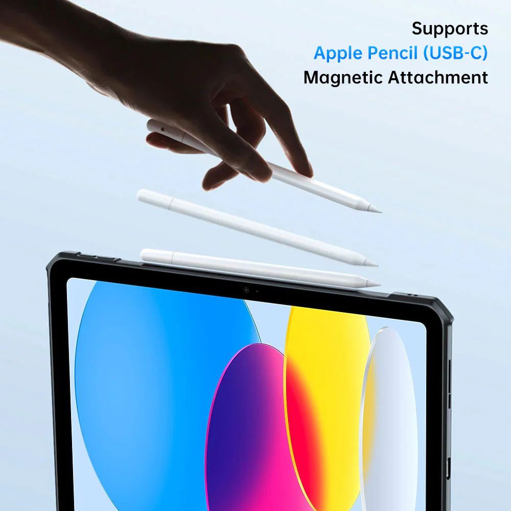 DKN-iPad-N5 | iPad 10.9 (10th Gen.) | Ultra Slim 4 Corner Shockproof Case With Magnetic Kick-stand - Image 8