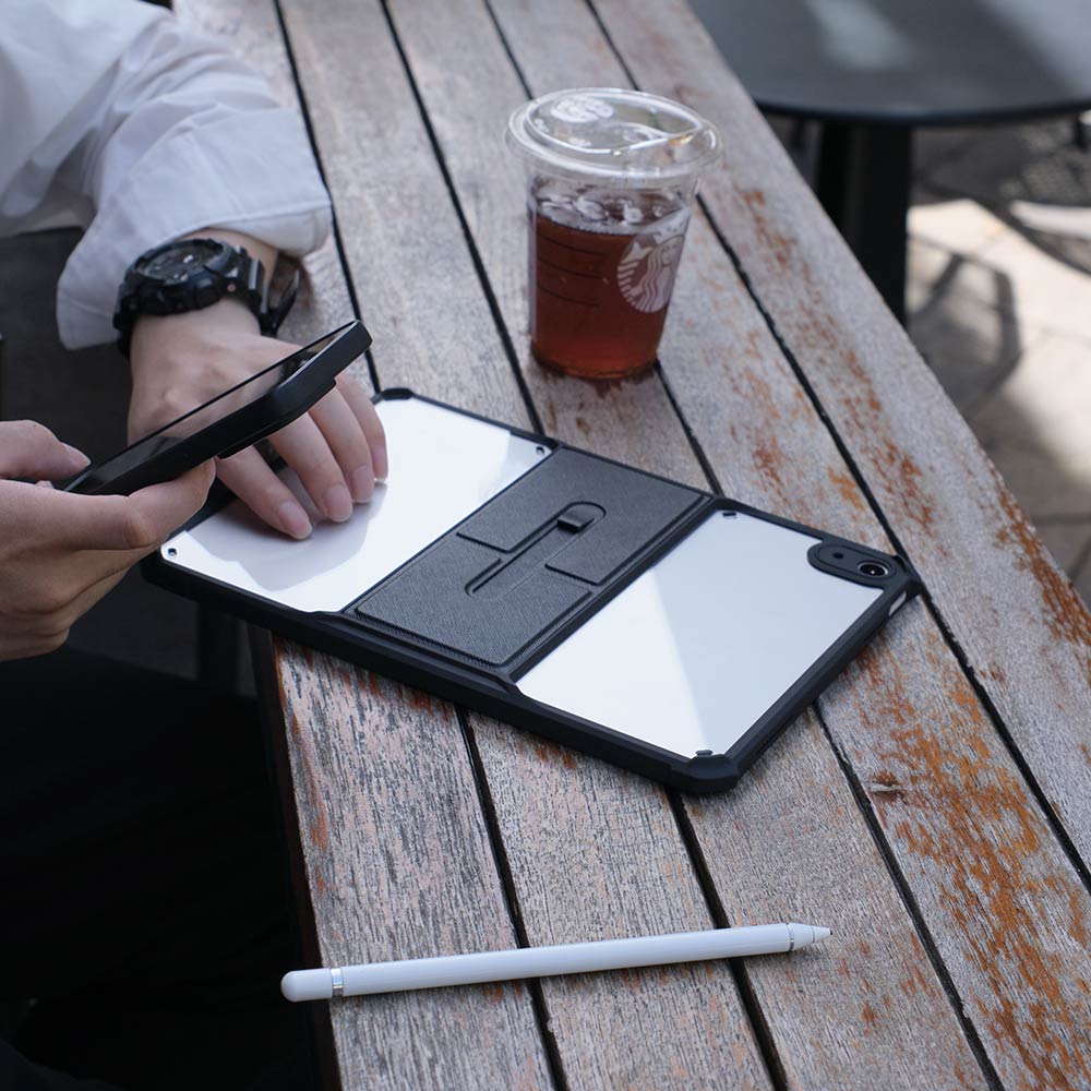 DKN-iPad-PR11 | iPad Pro 11 (M4) / (M5) | Ultra Slim 4 Corner Shockproof Case With Magnetic Kick-stand Supports Apple Pencil Pro Wireless Charging - Image 4