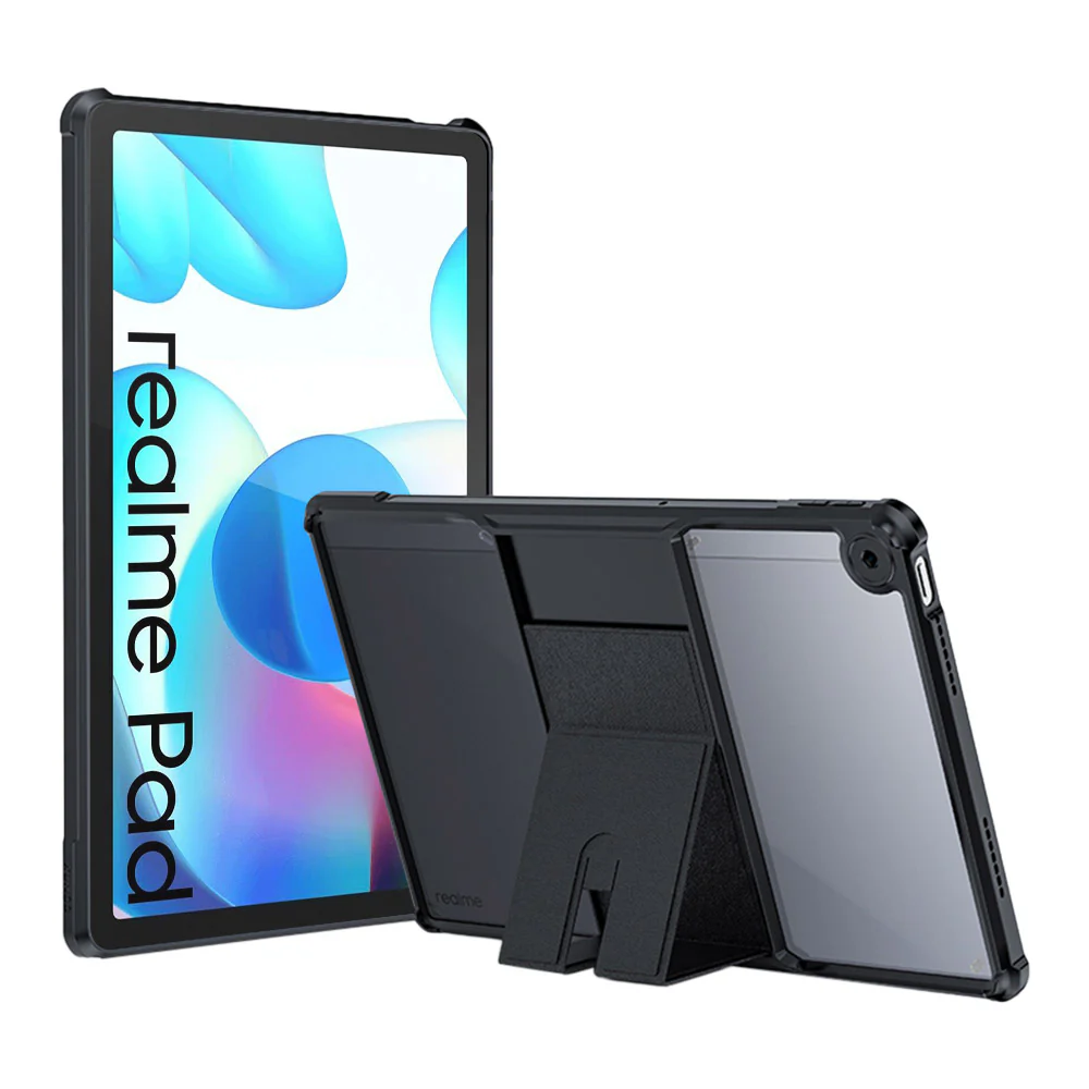 DKN-OP-RMP2103 | OPPO Realme Pad | Ultra Slim 4 Corner Shockproof Case With Magnetic Kick-stand