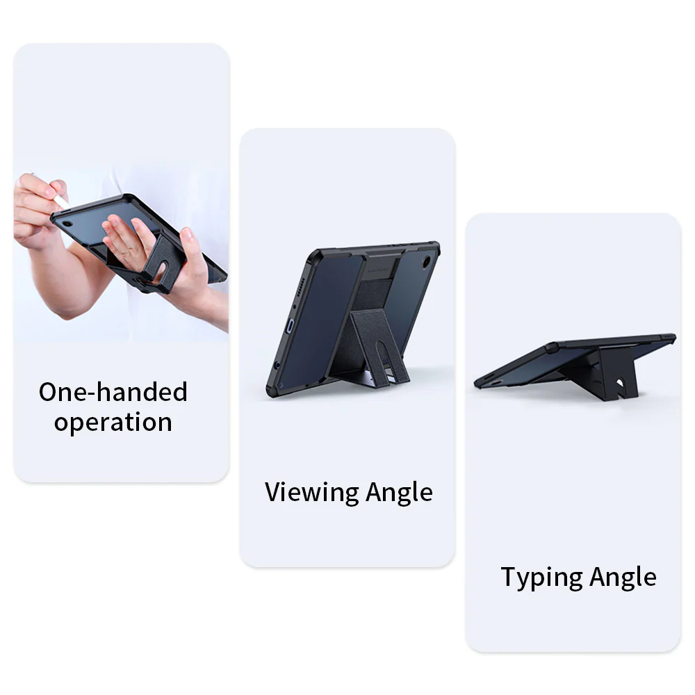 DKN-SS-X110 | Samsung Galaxy Tab A9 ( 8.7" ) SM-X110 / SM-X115 | Ultra Slim 4 Corner Shockproof Case With Magnetic Kick-stand - Image 9