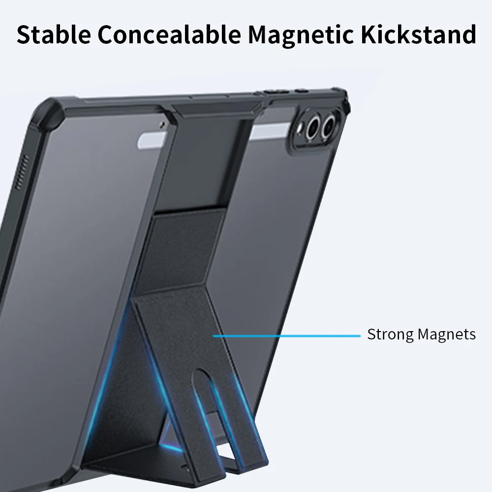 DKN-SS-X810 | Samsung Galaxy Tab S9+ S9 Plus SM-X810 / X816 / X818 | Ultra Slim 4 Corner Shockproof Case With Magnetic Kick-stand - Image 8