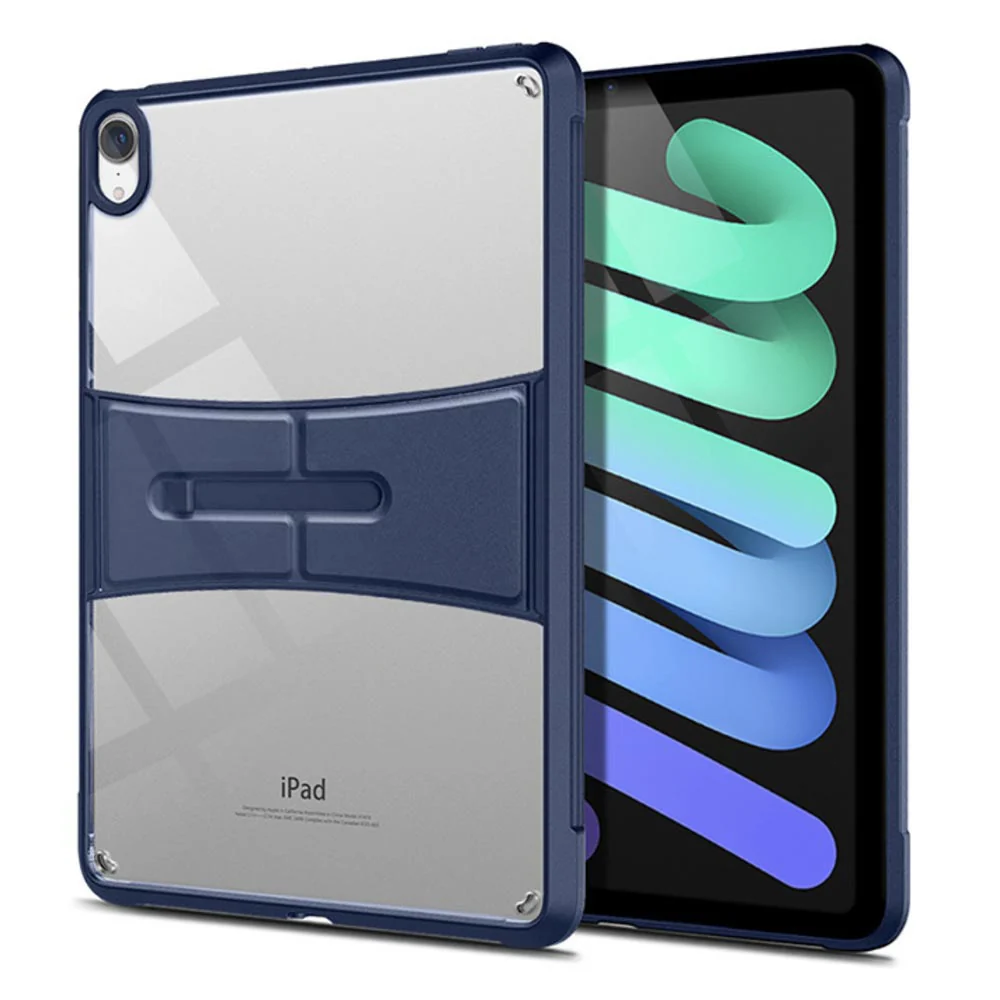 DT-iPad-M6 | iPad mini 6 case | Shockproof Rugged Case Transparent TPU Back Shell With Kickstand - Image 9