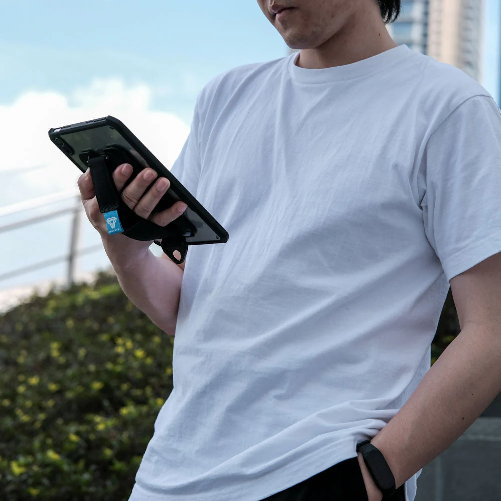 DXS-iPad-M3 | iPad mini 3 / mini 2 / mini 1 | Ultra slim 4 corner Anti-impact tablet case with hand strap kick-stand & X-Mount - Image 3