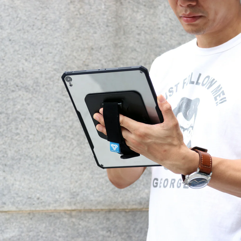 DXS-iPad-PR1 | iPad Air 2 | Ultra slim 4 corner Anti-impact tablet case with hand strap kick-stand & X-Mount - Image 7
