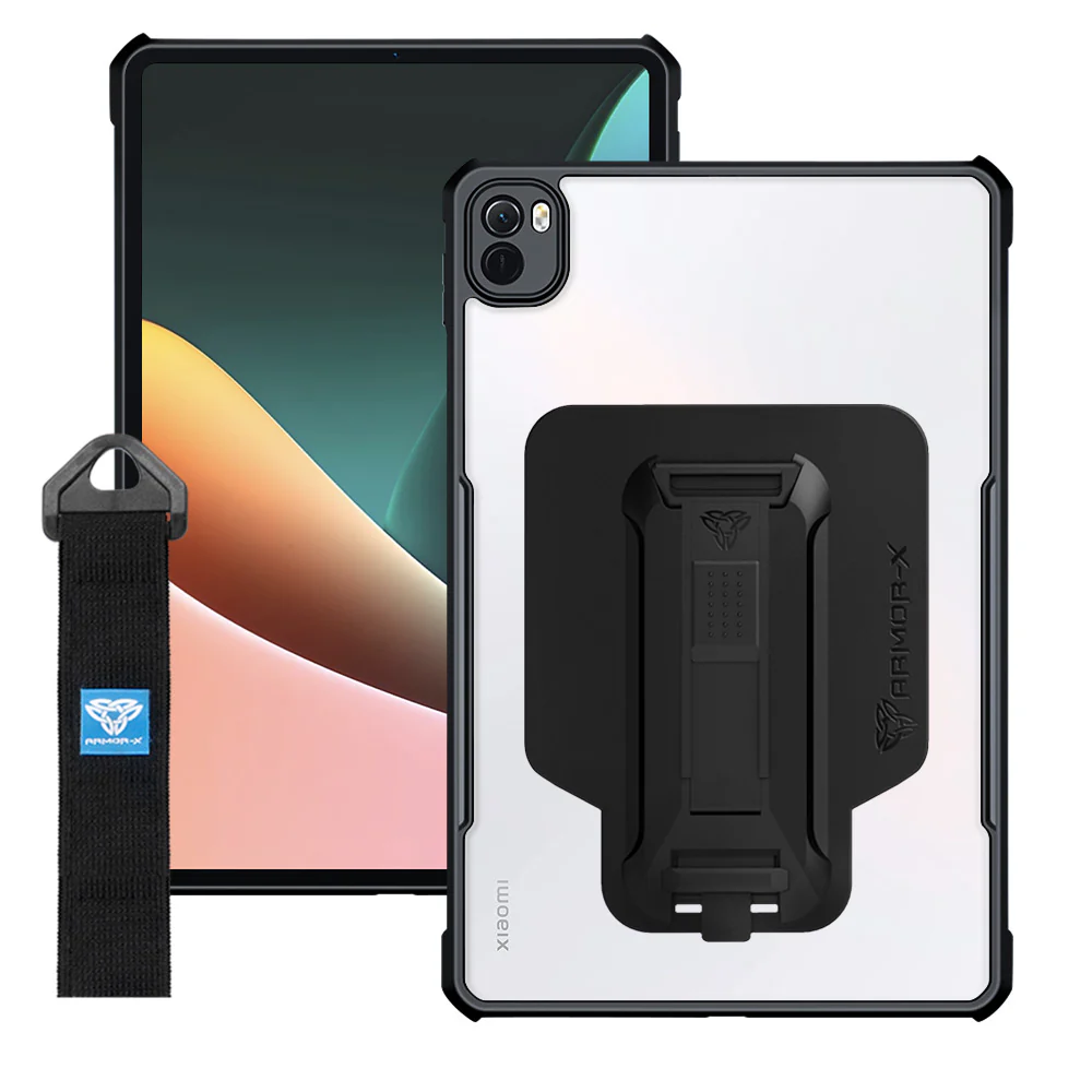DXS-Mi-PAD5 | Xiaomi Mi Pad 5 / 5 Pro 11" | Ultra slim 4 corner Anti-impact tablet case with hand strap kick-stand & X-Mount