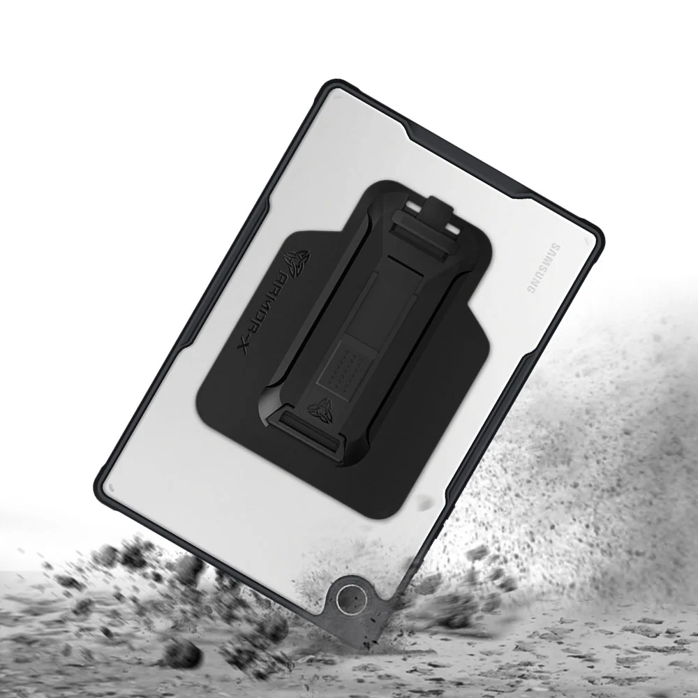 DXS-SS-X205 | Samsung Galaxy Tab A8 SM-X200 / X205 | Ultra slim 4 corner Anti-impact tablet case with hand strap kick-stand & X-Mount - Image 7
