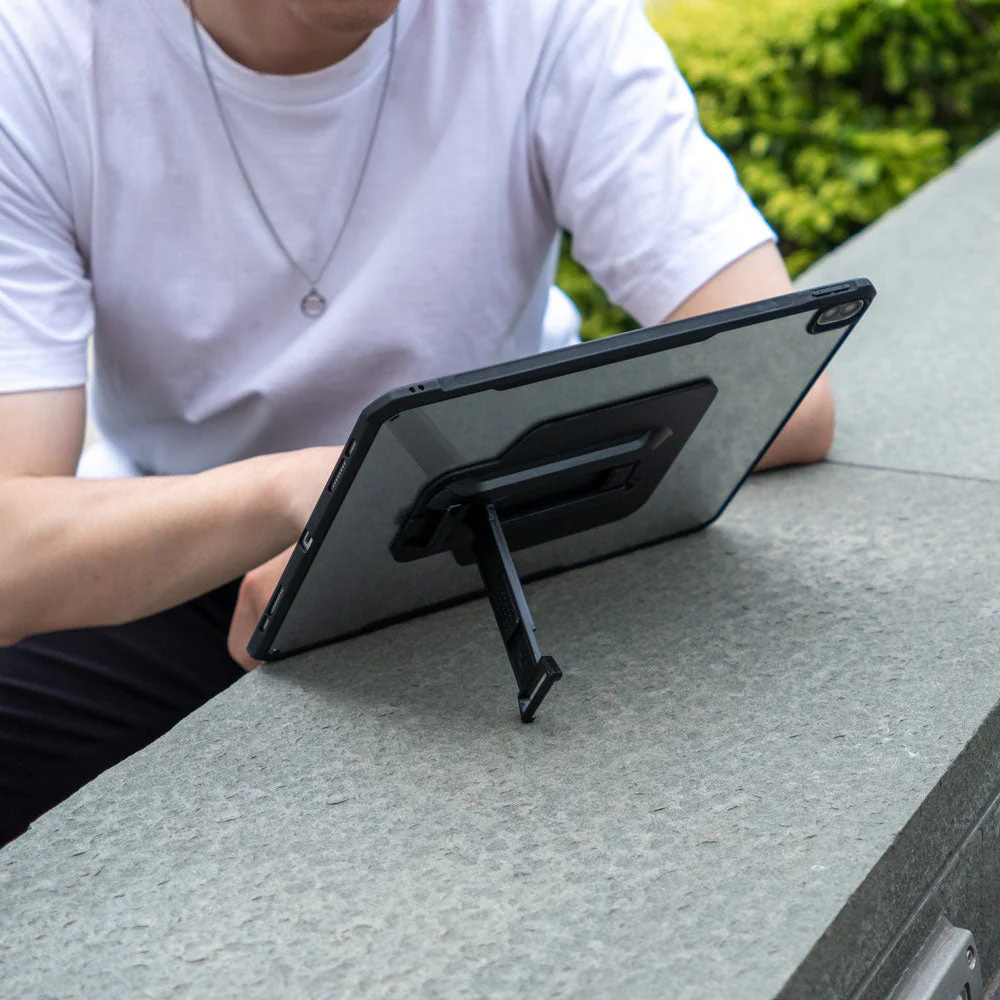 DXS-SS-X710 | Samsung Galaxy Tab S9 SM-X710 / X716 / X718 | Ultra slim 4 corner Anti-impact tablet case with hand strap kick-stand & X-Mount - Image 5