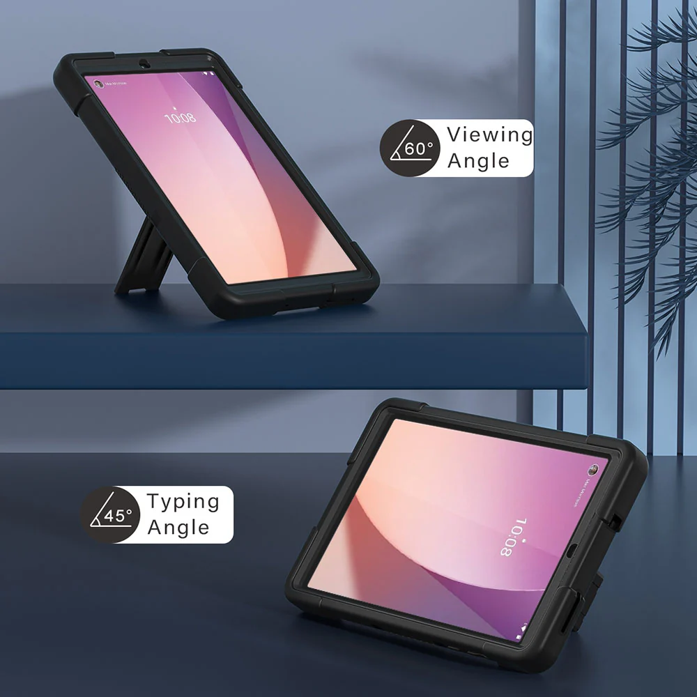 ERN-LN-M8G4 | Lenovo Tab M8 (4th Gen) 2024 TB301 / TB300 | 3 Layers Protective Rugged Case with Kick-stand - Image 5