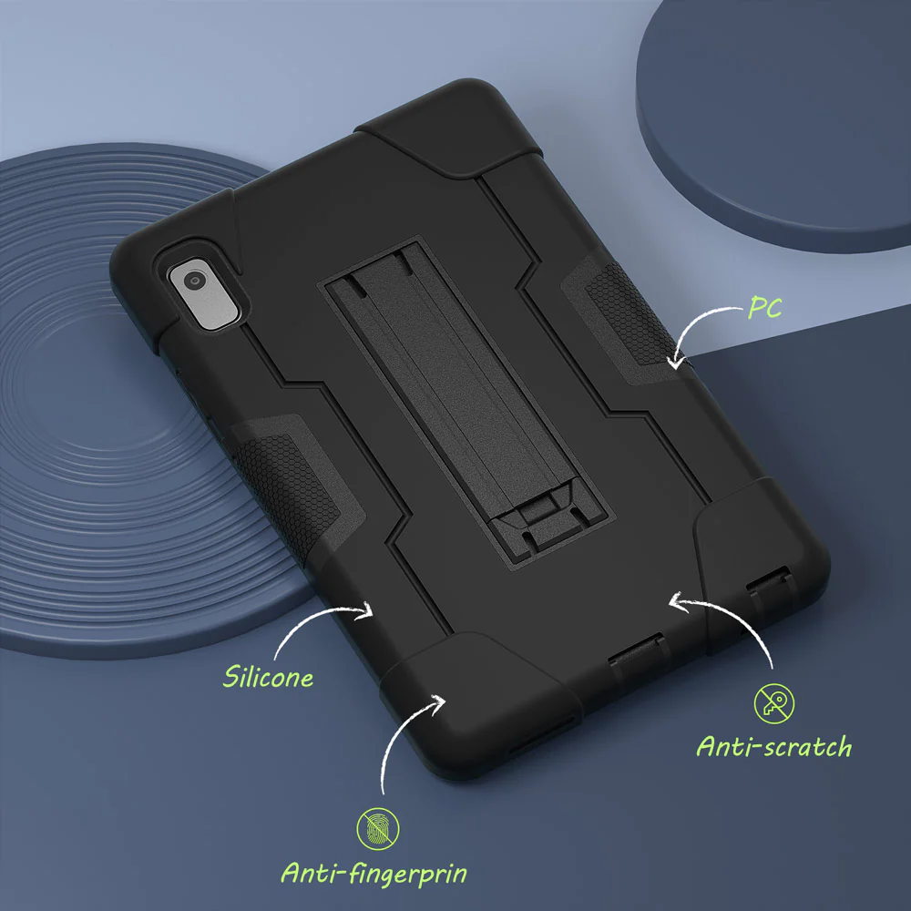 ERN-LN-M9 | Lenovo Tab M9 TB310 | 3 Layers Protective Rugged Case with Kick-stand - Image 2