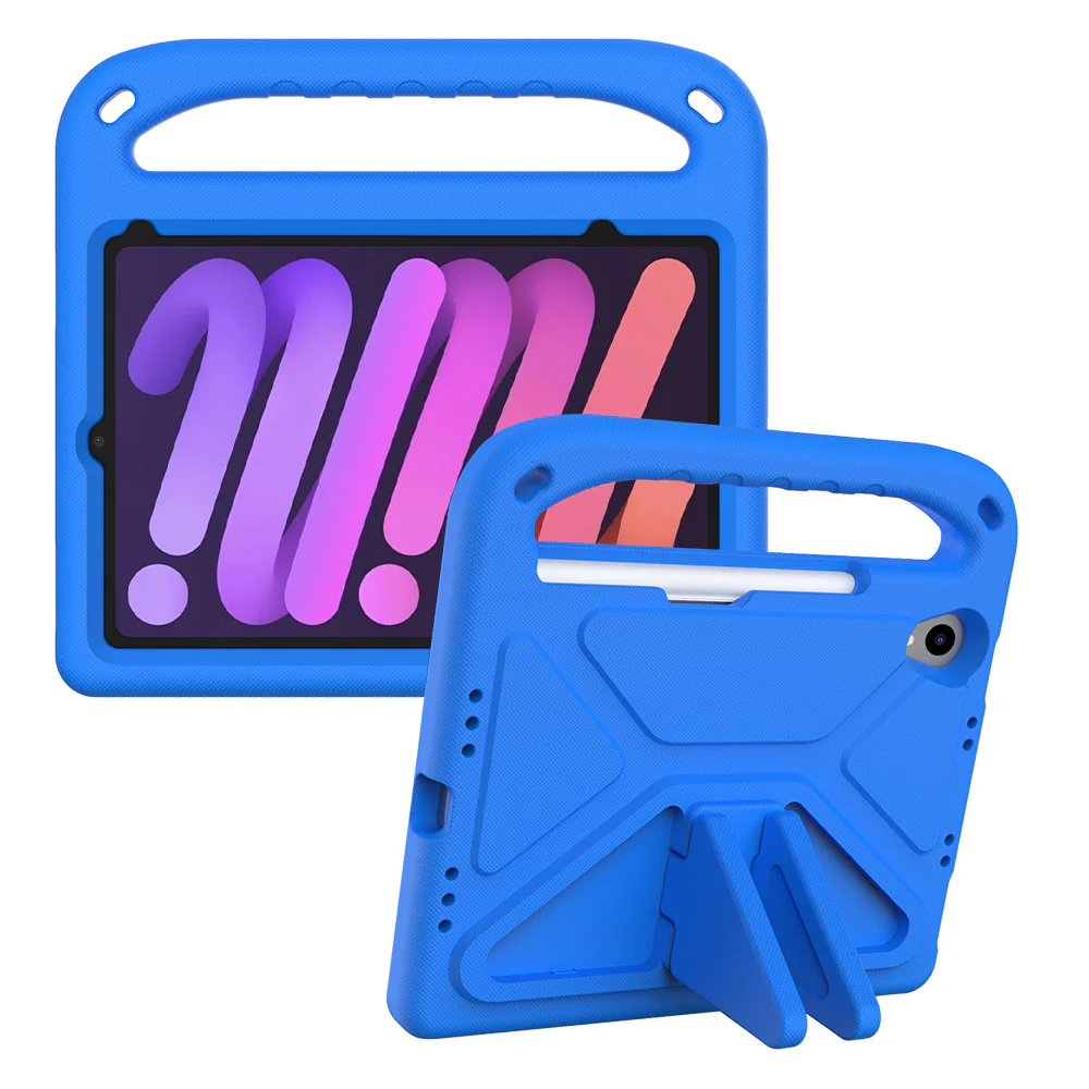 EVN-iPad-M6 | iPad mini (A17 Pro) | Durable shockproof protective case w/ handle grip and kick-stand