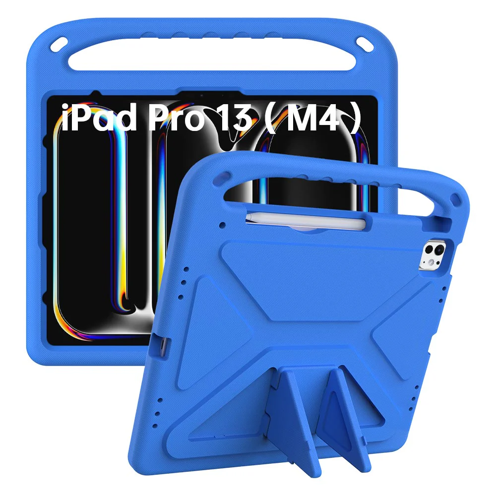 EVN-iPad-PR10 | iPad Pro 13 (M4) / (M5) | Durable shockproof protective case w/ handle grip and kick-stand