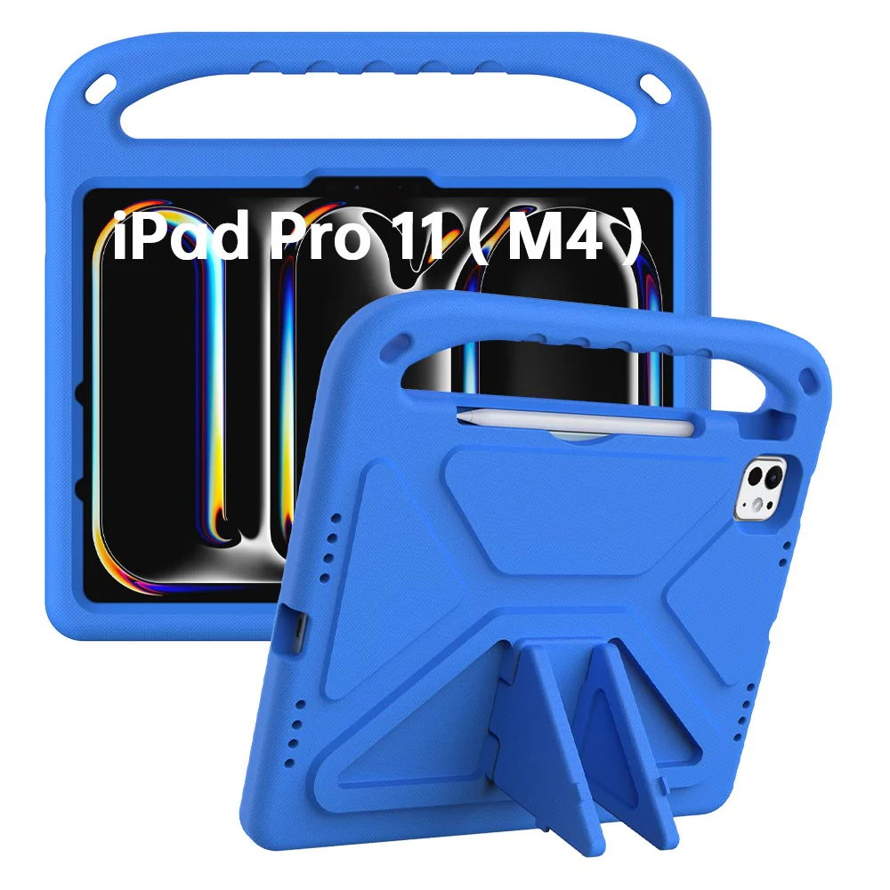 EVN-iPad-PR11 | iPad Pro 11 (M4) / (M5) | Durable shockproof protective case w/ handle grip and kick-stand