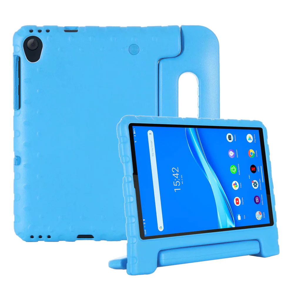 EVN-LN-M10PL | Lenovo Tab M10 Plus TB-X606 | Durable shockproof protective case w/ handle grip and kick-stand