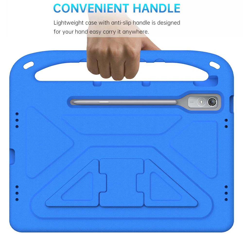EVN-LN-P12 | Lenovo Tab P12 TB370 / P12 with Matte Display TB372 | Durable shockproof protective case w/ handle grip and kick-stand - Image 3