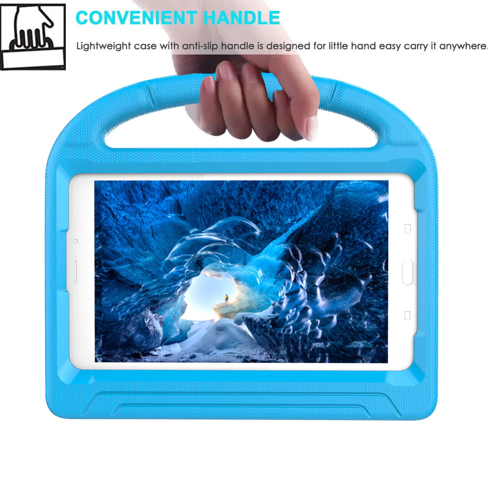 EVN-SS-T385 | Samsung Galaxy Tab A 8.0 (2017) T380 T385 | Durable shockproof protective case w/ handle grip and kick-stand - Image 6