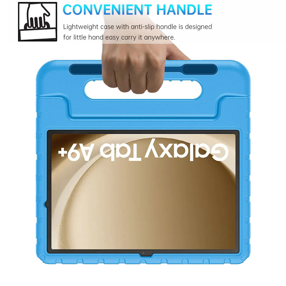 EVN-SS-X210 | Samsung Galaxy Tab A9+ A9 Plus ( 11" ) SM-X210 / SM-X215 / SM-X216 | Durable shockproof protective case w/ handle grip and kick-stand - Image 4