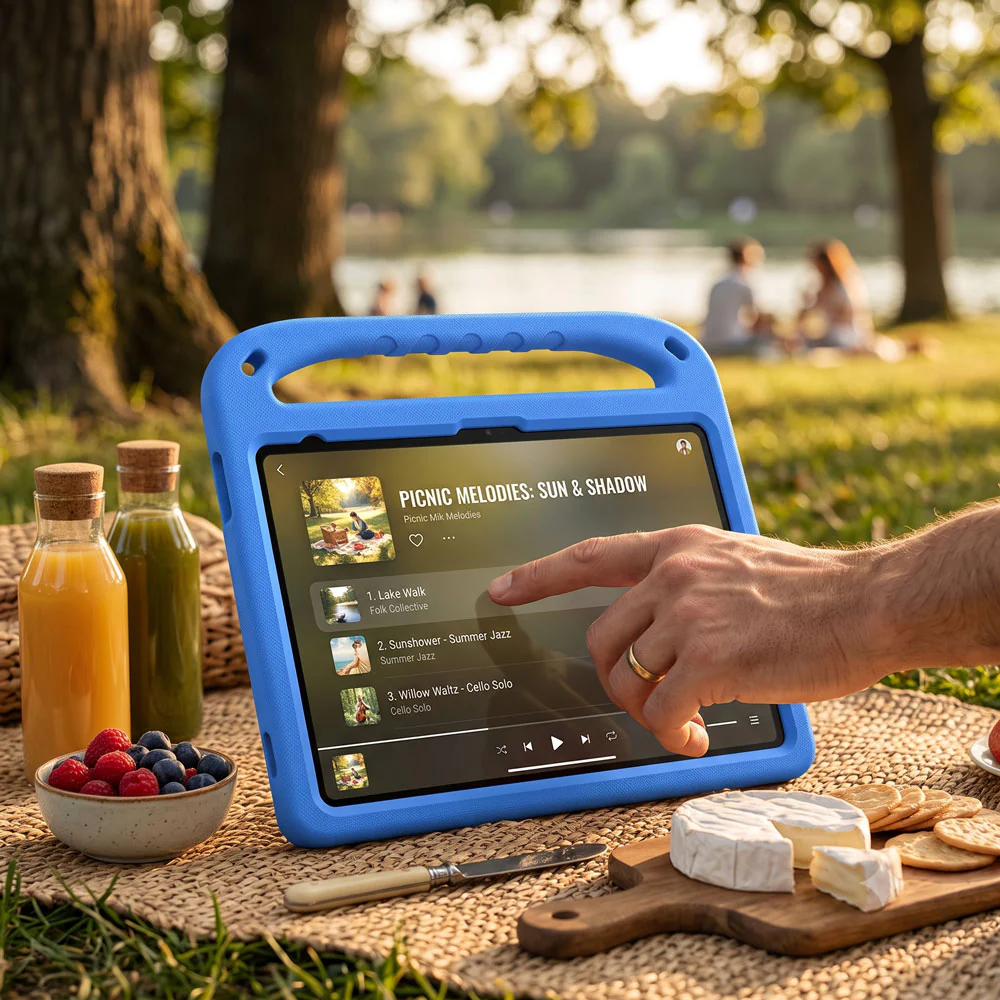 EVN-SS-X810 | Samsung Galaxy Tab S10+ S10 Plus SM-X820 / X826B | Durable shockproof protective case w/ handle grip and kick-stand - Image 2