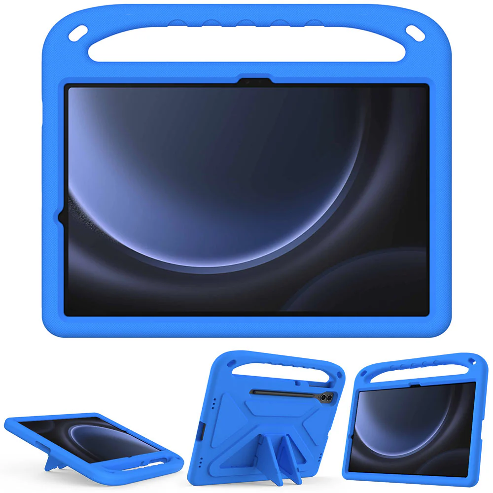 EVN-SS-X810 | Samsung Galaxy Tab S9 FE+ S9 FE Plus SM-X610 X616 X618 | Durable shockproof protective case w/ handle grip and kick-stand - Image 4