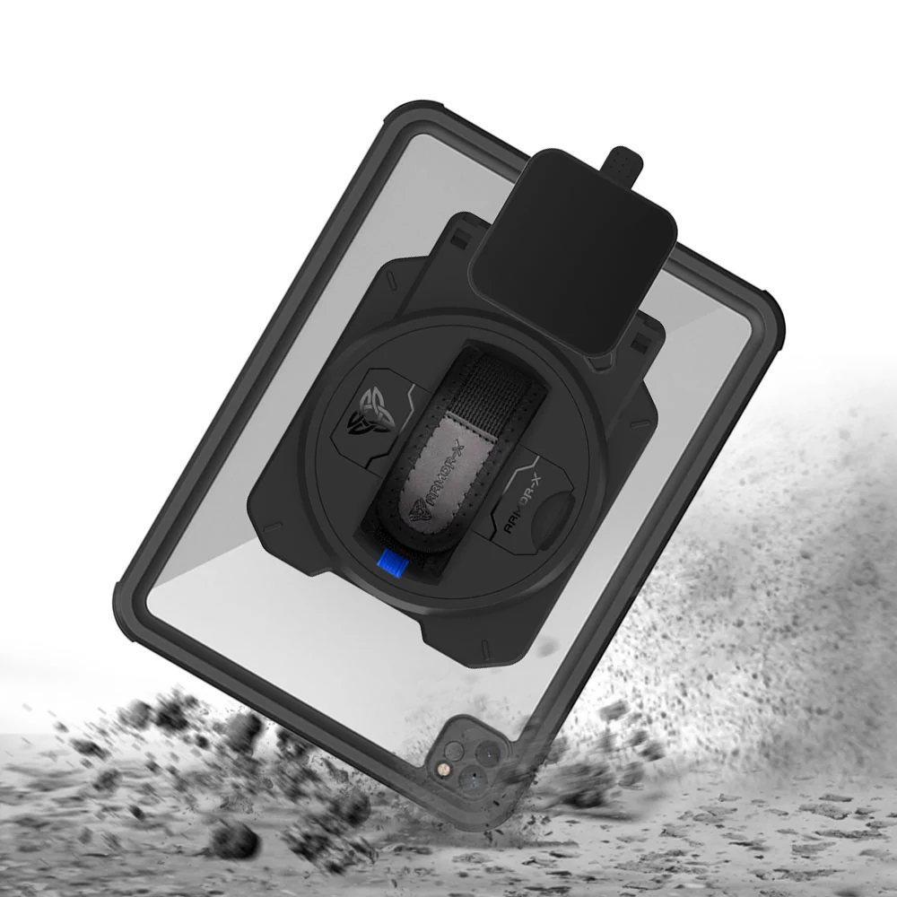 EX1-MAN-A12S | iPad Pro 11 ( 2nd Gen ) 2020 | IP68 Waterproof, Shock & Dust Proof Case With Square Card Reader Holder - Image 6