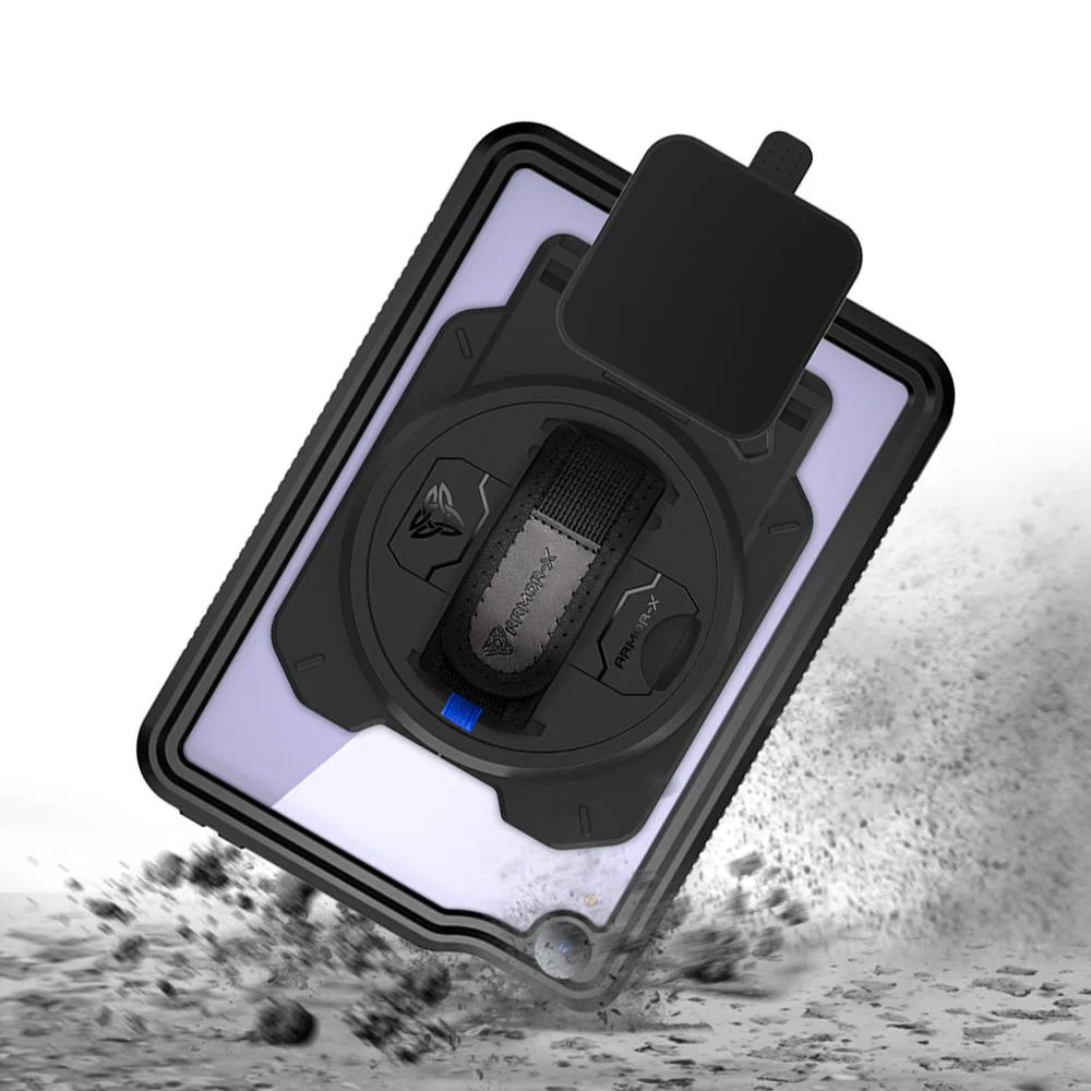 EX1-MAN-iPad-M6 | iPad mini 6 | IP68 Waterproof, Shock & Dust Proof Case With Square Card Reader Holder - Image 6