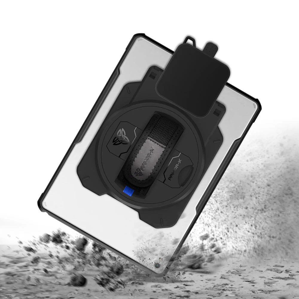 EX2-DAN-iPad-PR1 | iPad Pro 9.7 2016 | Ultra Slim 4 Corner Anti-Impact Tablet Case With Ingenico Moby 6500 Card Reader Holder - Image 7