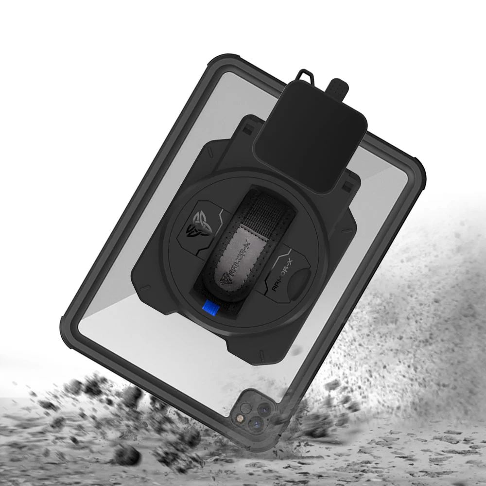 EX2-MAN-A15S | iPad Pro 11 ( 3rd / 4th Gen ) 2021 / 2022 | IP68 Waterproof, Shock & Dust Proof Case With Shopify Tap & Chip Card Reader Holder - Image 6