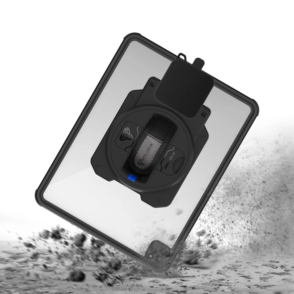 EX2-MAN-A17S | iPad Pro 12.9 ( 5th / 6th Gen ) 2021 / 2022 | IP68 Waterproof, Shock & Dust Proof Case With Stripe Reader M2 Card Reader Holder - Image 6