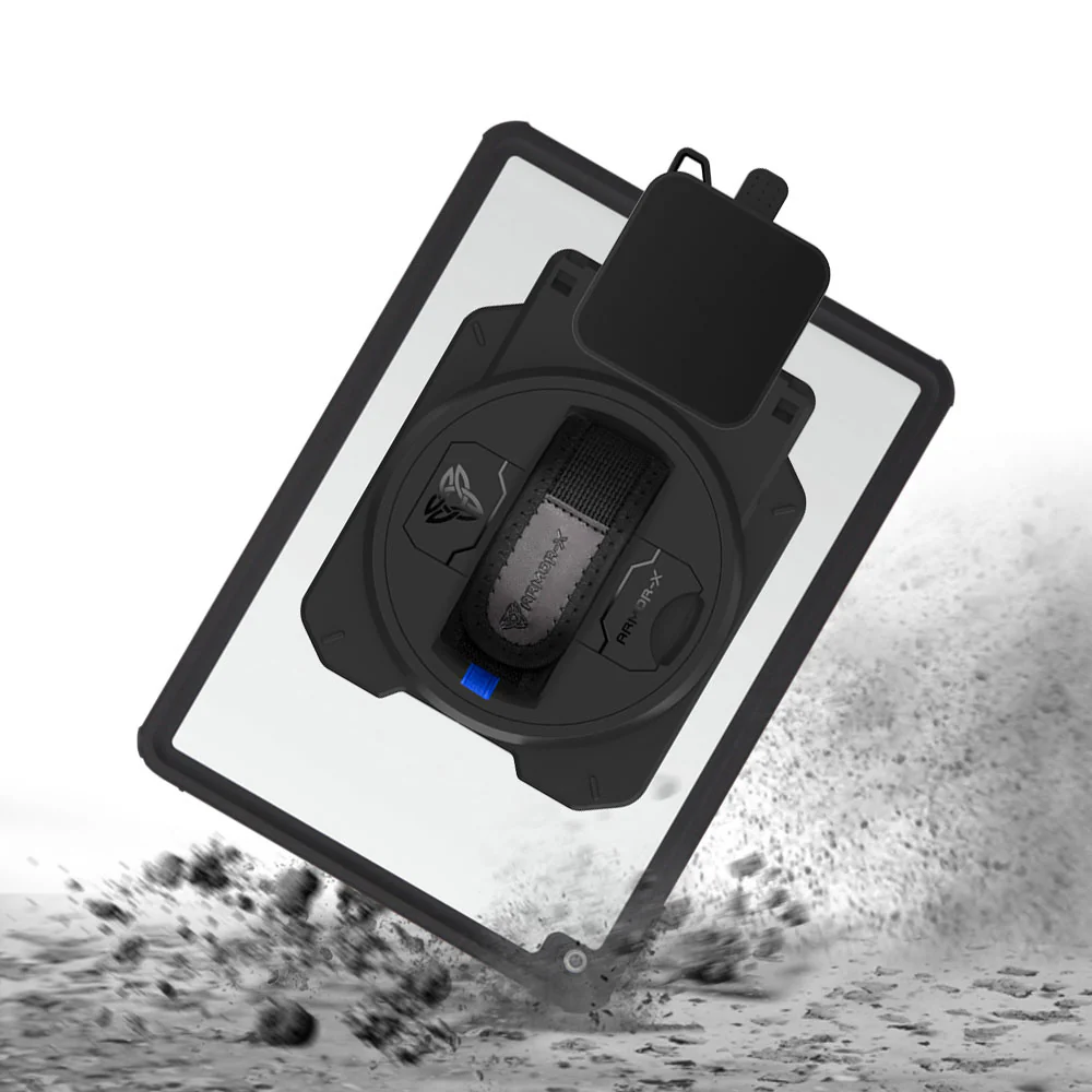 EX2-MAN-A8S | iPad Pro 10.5 2017 | IP68 Waterproof, Shock & Dust Proof Case With Grafterr Go BBPOS WisePad 3 Card Reader Holder - Image 7