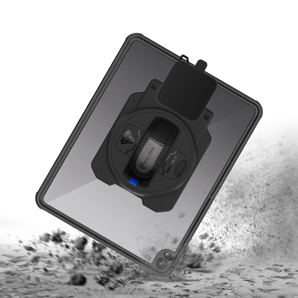 EX2-MAN-iPad-A6 | iPad Air 13 (M2) / (M3) | IP68 Waterproof, Shock & Dust Proof Case With Revolut Card Reader Holder - Image 6